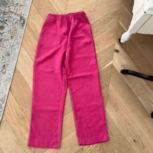 Thalassa Hot Pink Corduroy Pants